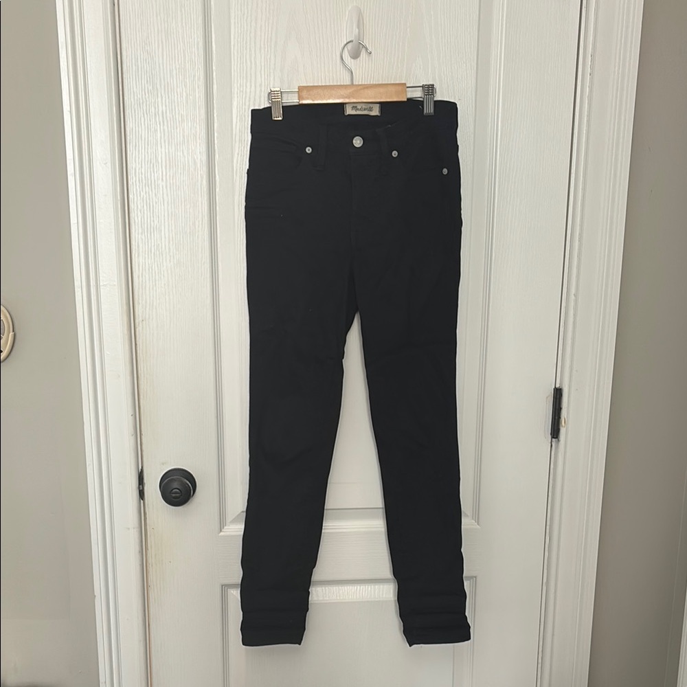 Madewell Black 9” High-Rise Skinny Jeans